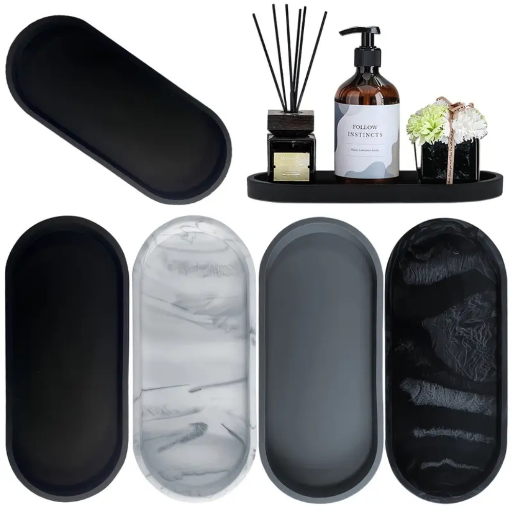 Home Essentials Bathroom Storage - 1개입 욕실용 실리콘 트레이, 직사각형 비누