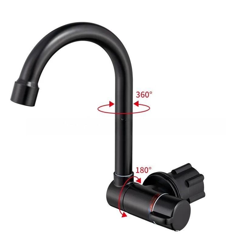 Basin Mixer Tap - 검정색 접이식 RV 수도꼭지, 캠핑카 주방