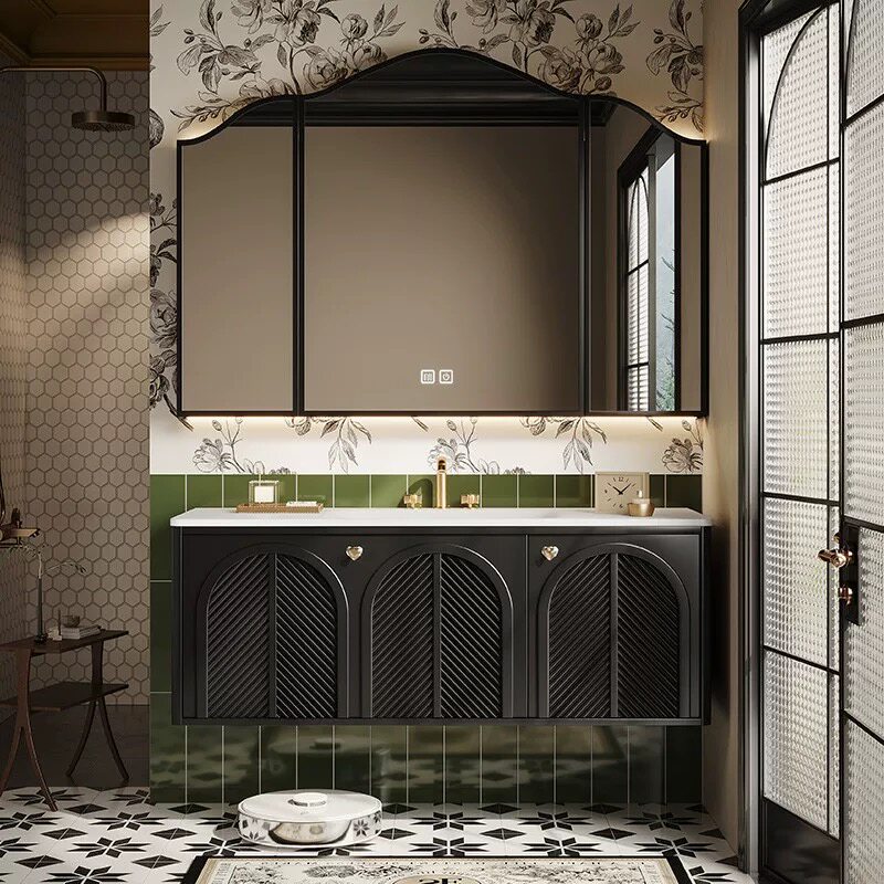Home Bathroom Vanity Combo - 독특한 디자인의 방수 욕실 거울 수납장,