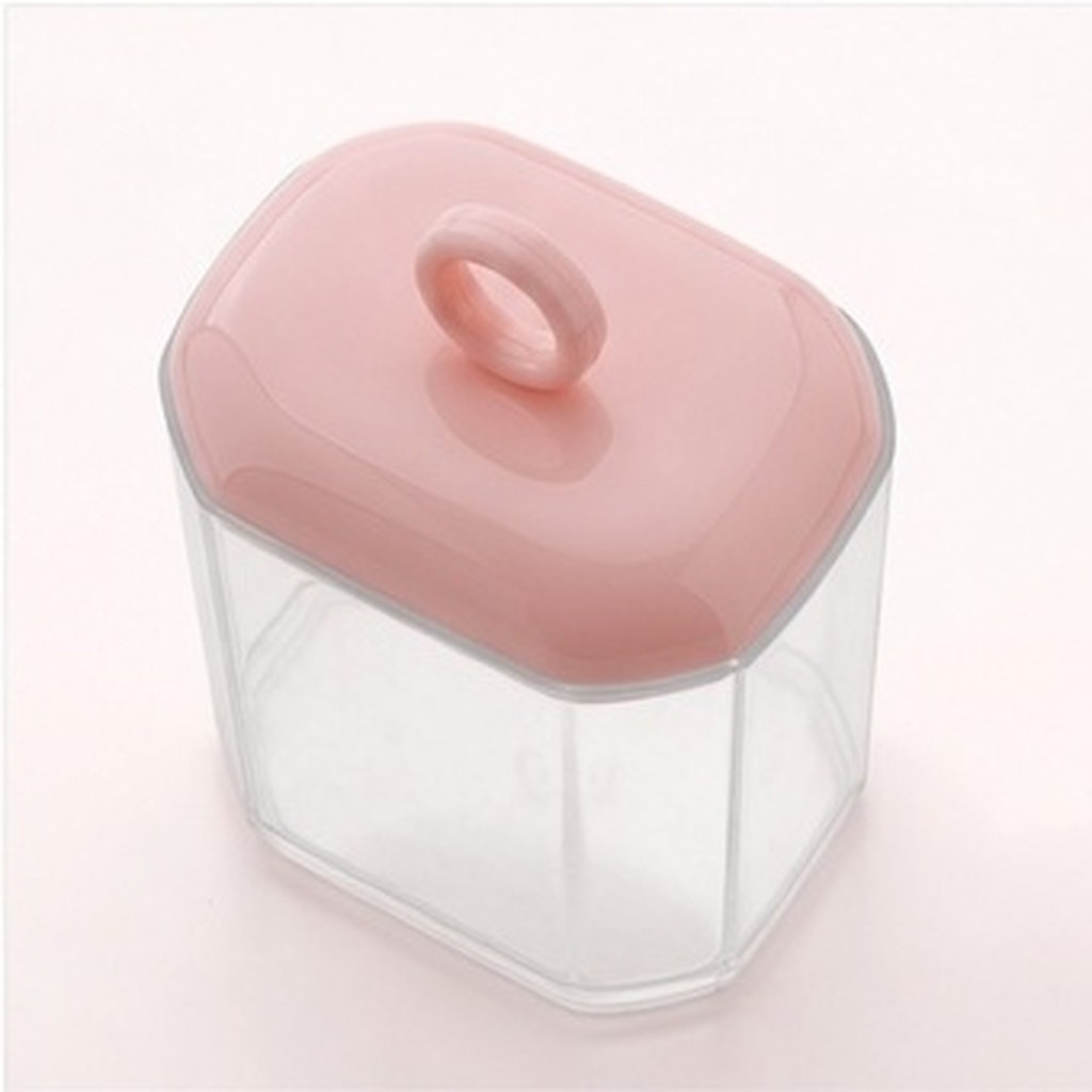 Home Essentials Bathroom Storage - 뚜껑이 있는 투명한 화장품 정리함, 욕실