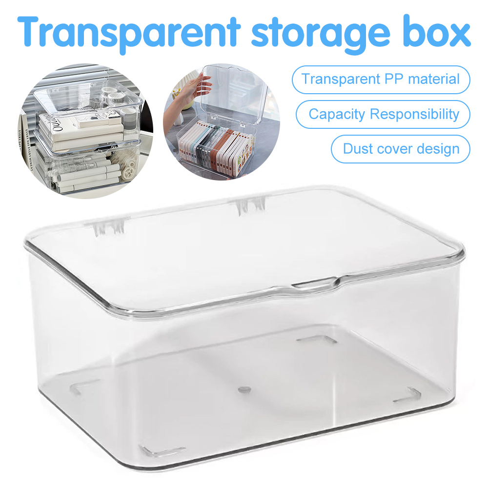 Home Essentials Bathroom Storage - 투명 아크릴 폰 케이스 정리함(뚜껑 포함)