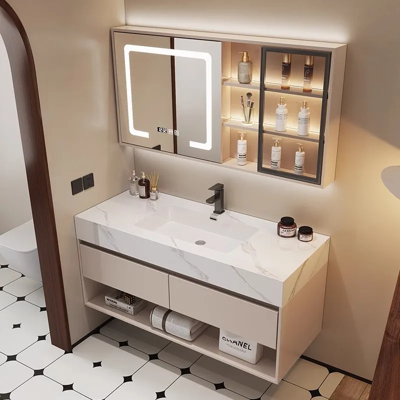 Home Bathroom Vanity Combo - 모던 욕실 세면대 슬레이트 세라믹 세면기와
