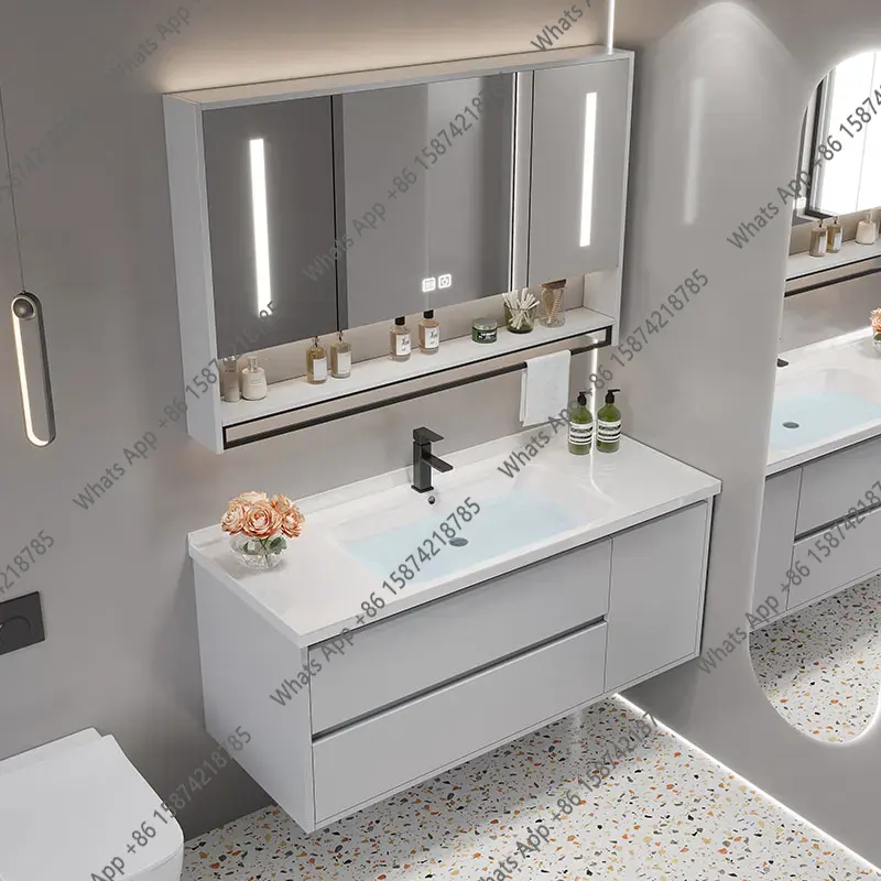 Home Bathroom Vanity Combo - J 빈티지 파티션 욕실 세면대 화장실