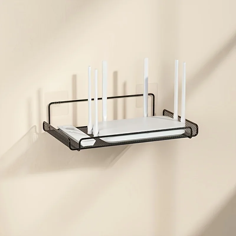 Home Bathroom Organizer - 스테인리스 스틸 라우터 선반 무타공 WiFi