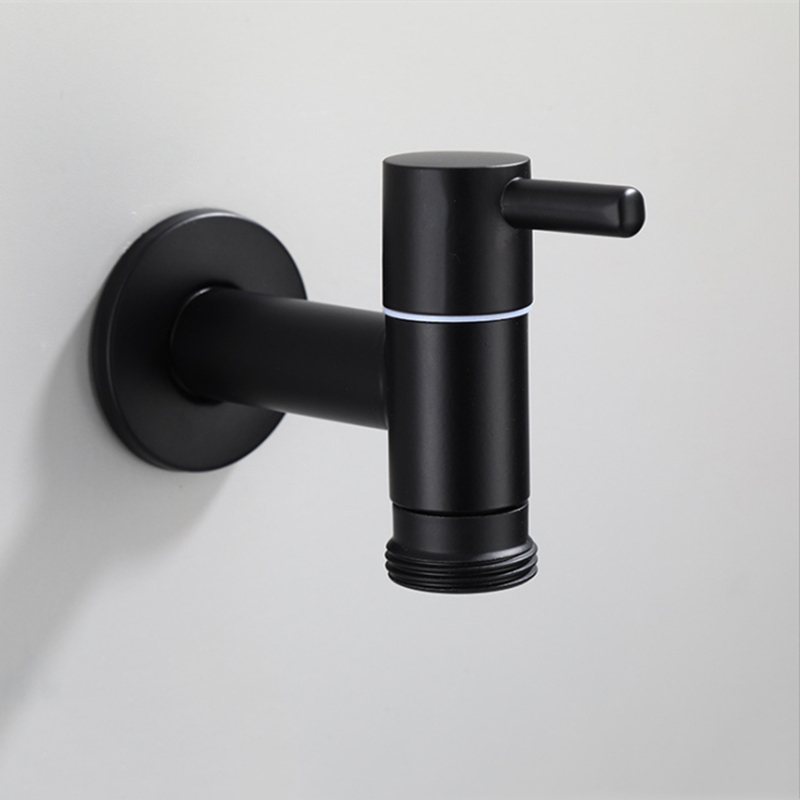 Basin Mixer Tap - 304 스테인레스 스틸 메이트 블랙 컬러