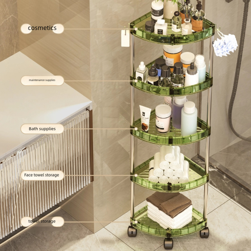욕실 수납 선반 다층 정리대 화장실 기숙사 가정용 이동 - Home Essentials Bathroom Storage 리뷰 및 가격