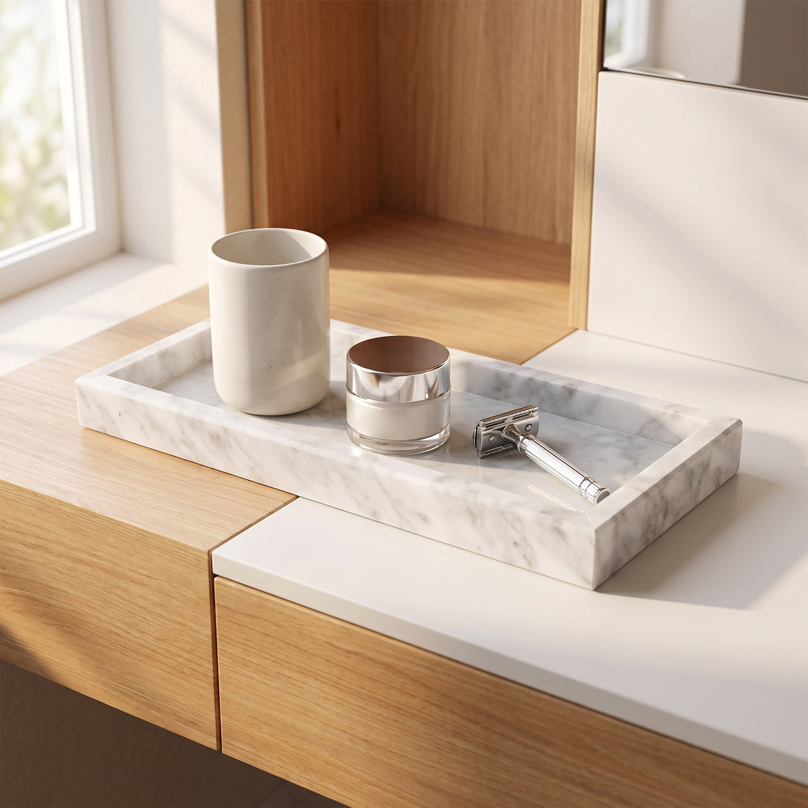 대리석 트레이, 직사각형 모양, 욕실, 주방, 책상 등 - Home Bathroom Organizer 리뷰 및 가격