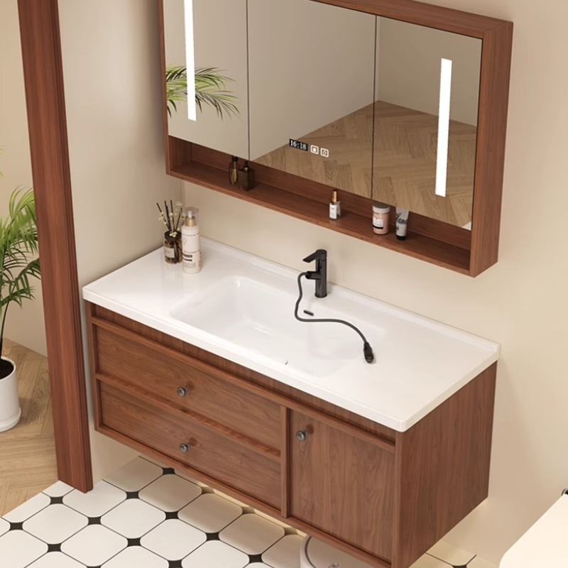 욕실 캐비닛 흰색 거실 디스플레이 바닥 나무 선반 화장 - Home Bathroom Vanity Combo 리뷰 및 가격