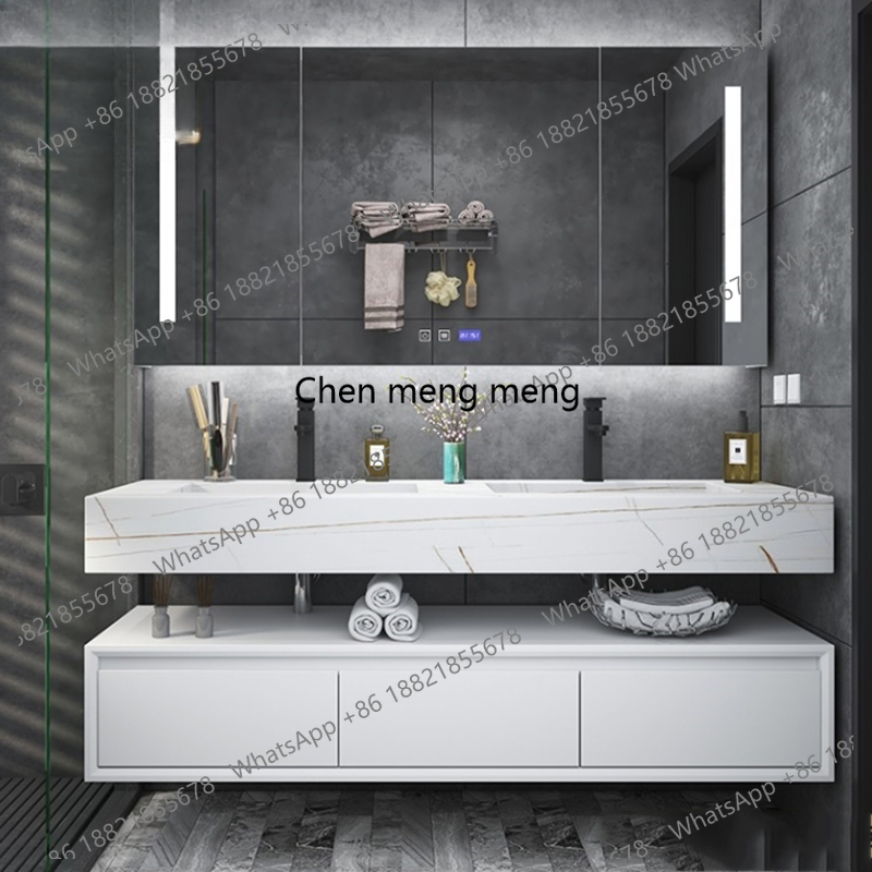 블랙 조명 선반 욕실 캐비닛 정리함 고급 호텔 화장실  - Home Bathroom Vanity Combo 리뷰 및 가격
