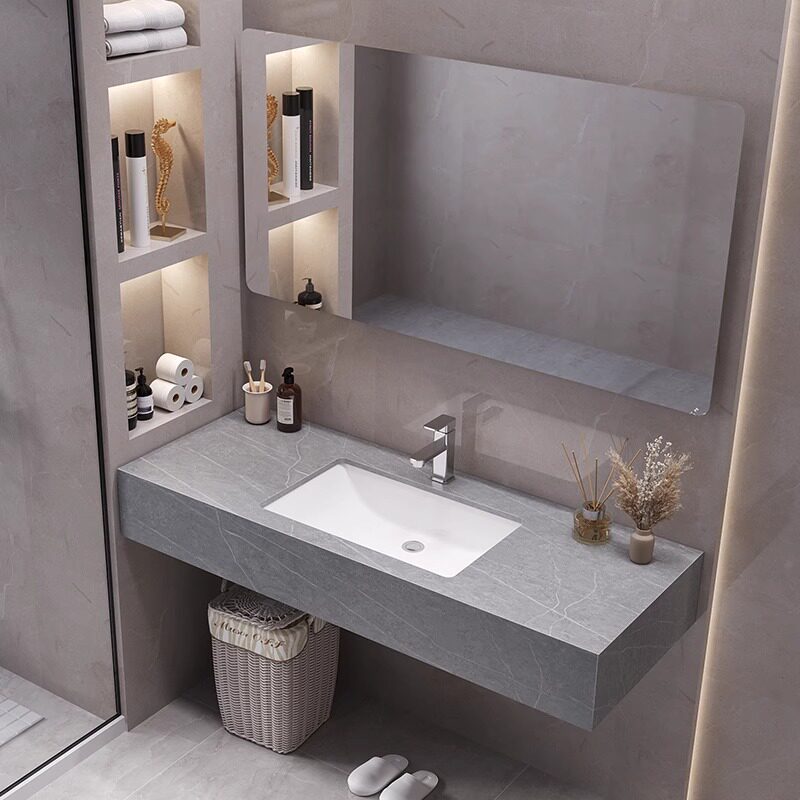 현대적인 디자인의 욕실 수납장, 거울, 코너 화장대,  - Home Bathroom Vanity Combo 리뷰 및 가격