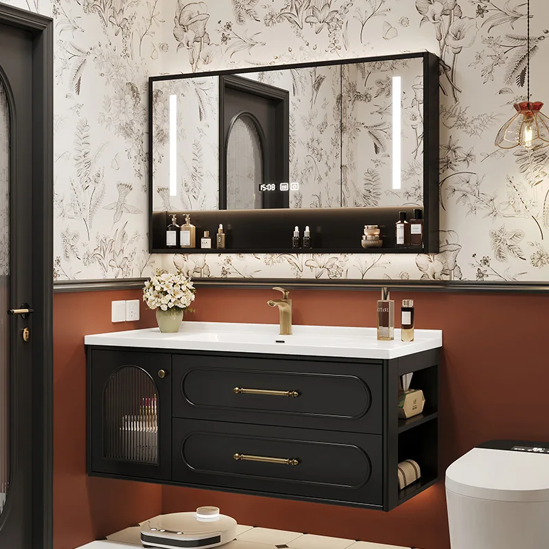 프랑스 럭셔리 욕실 캐비닛 세라믹 세면대 빈티지 화장대 - Home Bathroom Vanity Combo 리뷰 및 가격