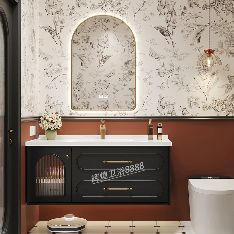 프랑스 럭셔리 욕실 캐비닛 세라믹 세면대 빈티지 화장대 - Home Bathroom Vanity Combo 리뷰 및 가격