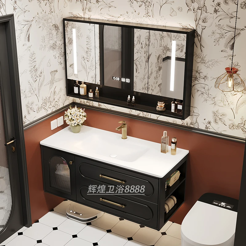 프랑스 럭셔리 욕실 캐비닛 세라믹 세면대 빈티지 화장대 - Home Bathroom Vanity Combo 리뷰 및 가격