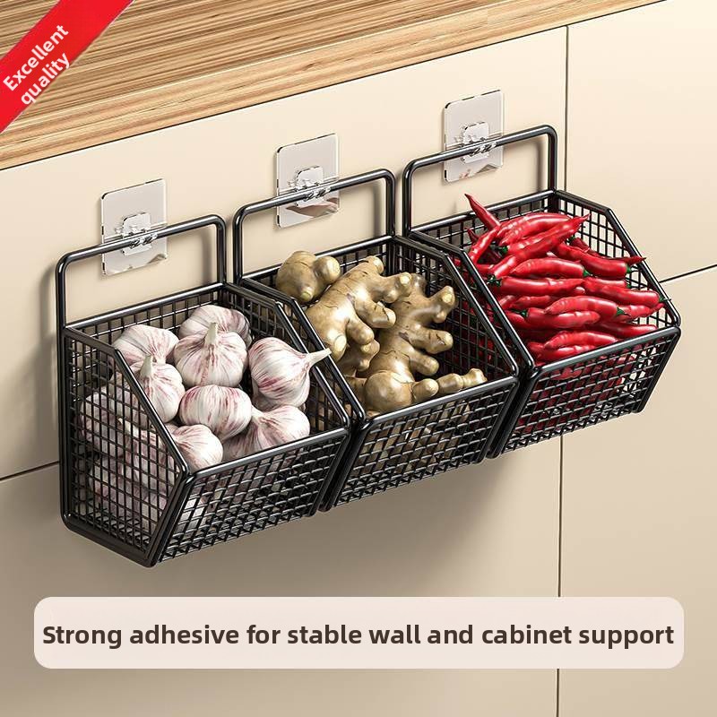벽걸이형 주방 수납함 마늘 양파 생강 홀더 스테인리스  - Home Essentials Bathroom Storage 리뷰 및 가격