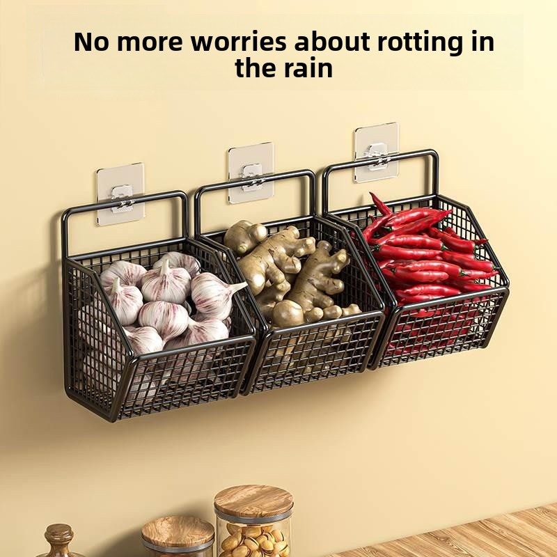 벽걸이형 주방 수납함 마늘 양파 생강 홀더 스테인리스  - Home Essentials Bathroom Storage 리뷰 및 가격