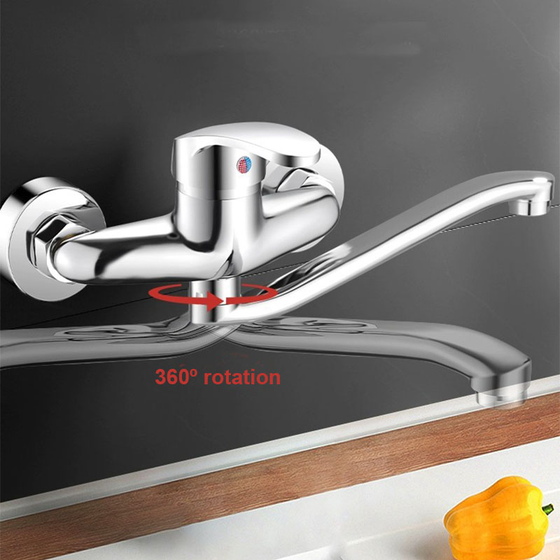 벽걸이 주방 수전 이중 홀 세면대 수도꼭지 온수 및 냉 - Basin Mixer Tap 리뷰 및 가격