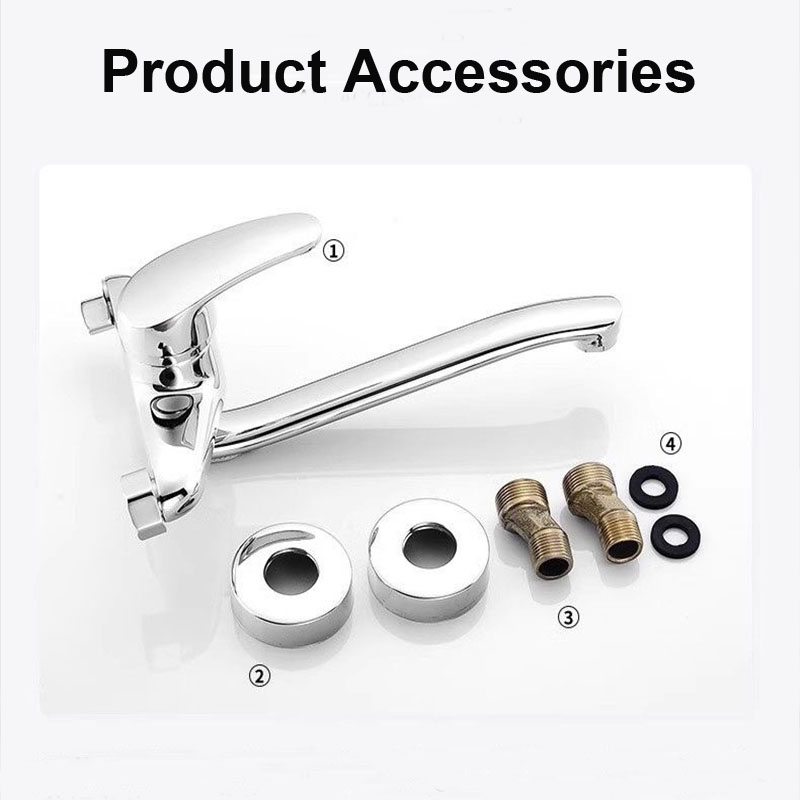 벽걸이 주방 수전 이중 홀 세면대 수도꼭지 온수 및 냉 - Basin Mixer Tap 리뷰 및 가격