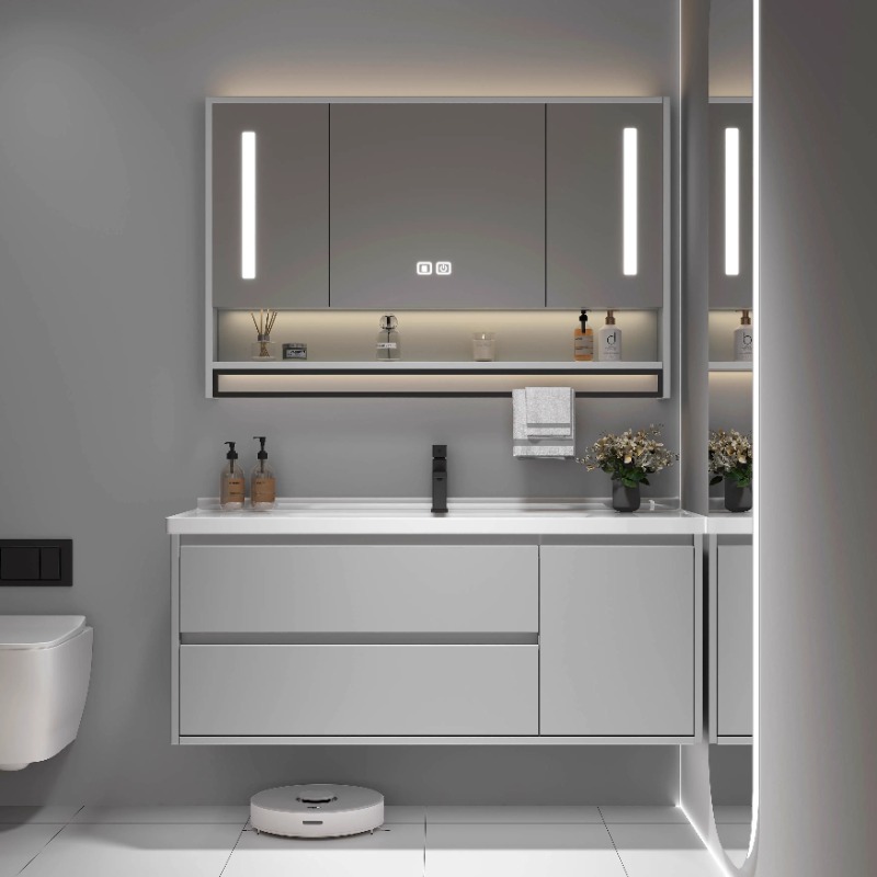 세라믹 화장실 욕실 세면대 빈티지 파티션 화장대 그레이 - Home Bathroom Vanity Combo 리뷰 및 가격