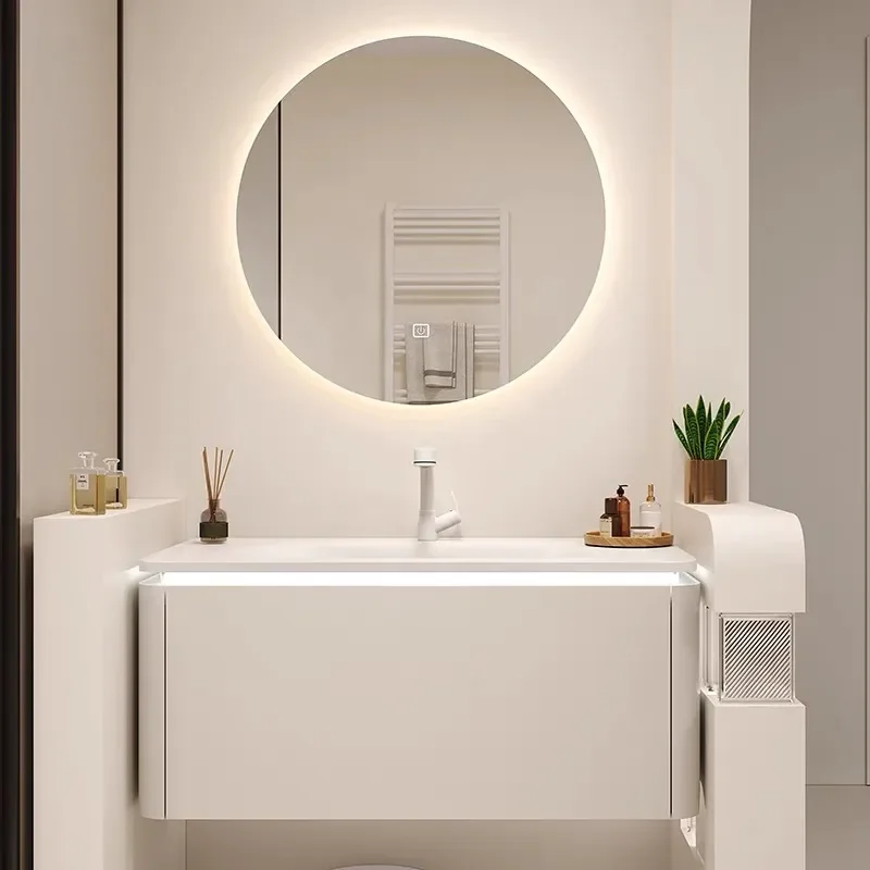 세라믹 일체형 세면대가 있는 벽걸이형 욕실 캐비닛 세트 - Home Bathroom Vanity Combo 리뷰 및 가격