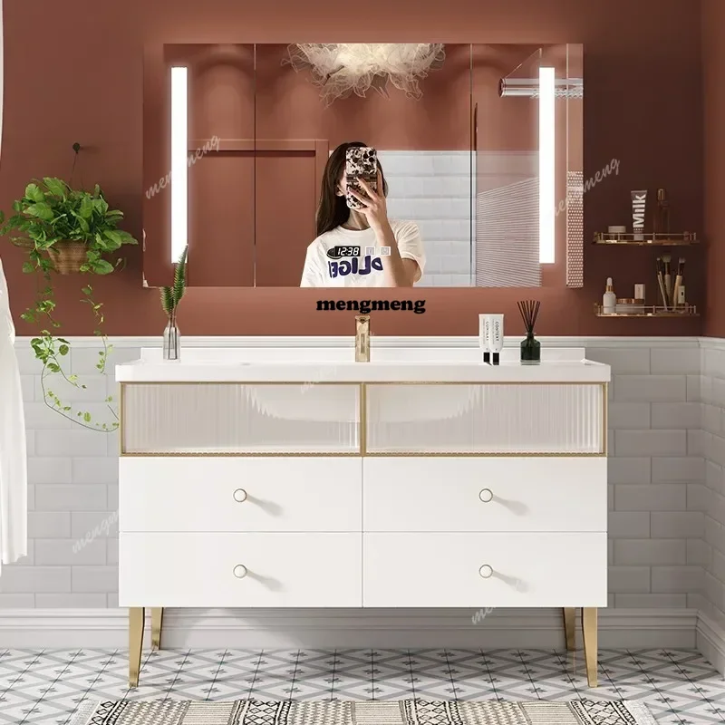 심플 모던 럭셔리 욕실 캐비닛 콤보 북유럽 스타일 벽걸 - Home Bathroom Vanity Combo 리뷰 및 가격